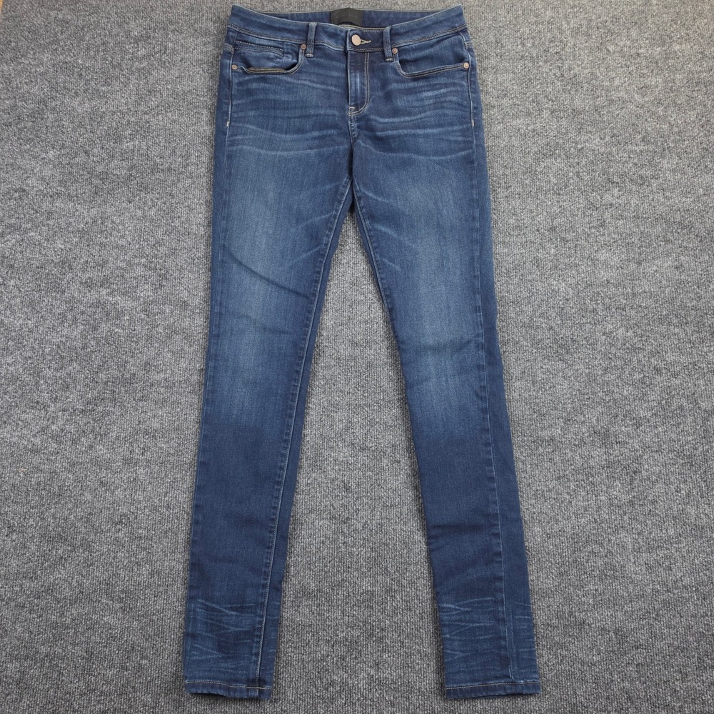 Buckle Black Fit No 76 Skinny Jeans Women's 29 x34 Dark Wash Mid Rise Stretch